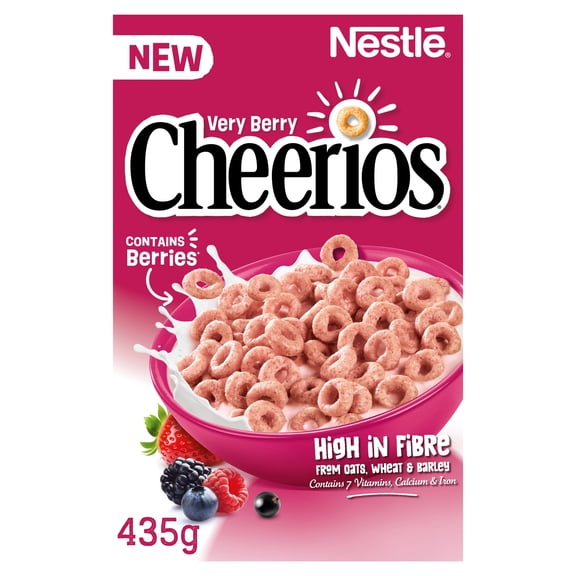 Cheerios Very Berry Multigrain Breakfast Cereal 435g, Imported from Britain