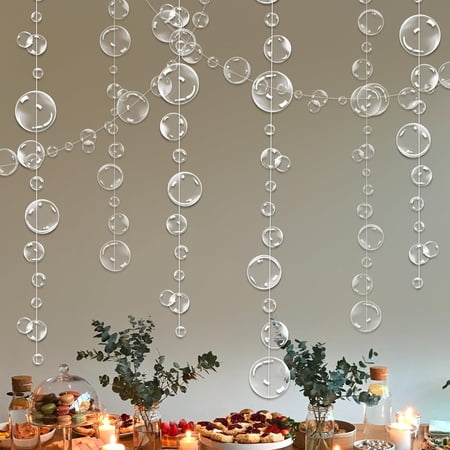 Cheerland 10-Piece Bubble Garlands, Mermaid Birthday Party Decorations, 60 ft