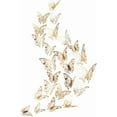 thumbnail image 1 of Cheerland 3D Butterfly Wall Stickers, Champagne Gold, 48-Pack, 1 of 6