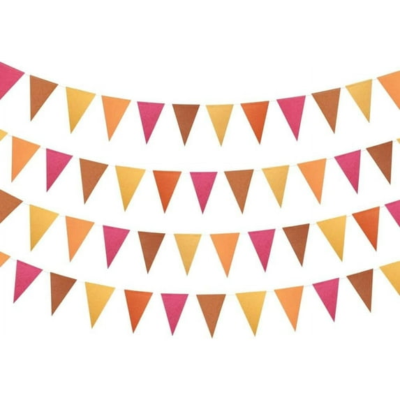 Cheerland 40 ft Autumn Bunting Flag Banners Set for Thanksgiving, Pennant Garland