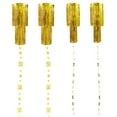 thumbnail image 1 of Cheerland 50th Birthday Hanging Chandelier Gold 2 Tier Tinsel Fringed Star Garland, 4Pcs, 1 of 6