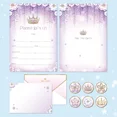 thumbnail image 1 of Cheerland Floral Crown Invitations - Lavender, 12 Set, 1 of 7