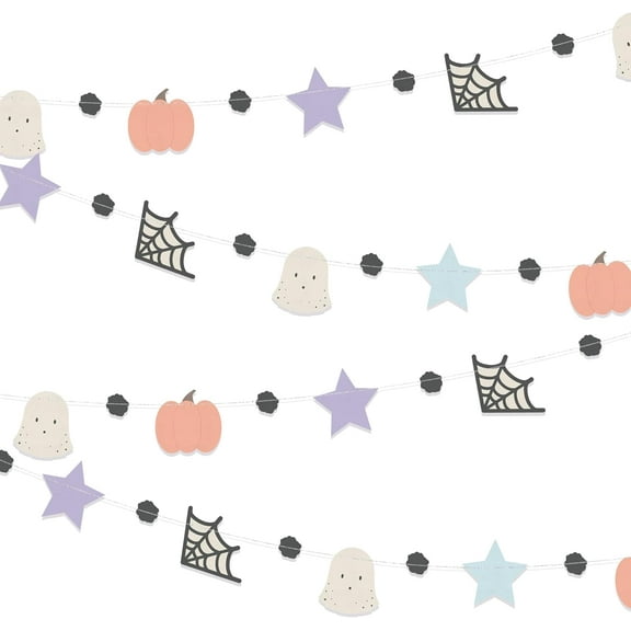 Cheerland Halloween Party Banners, Pastel, 4 Piece, 40 ft