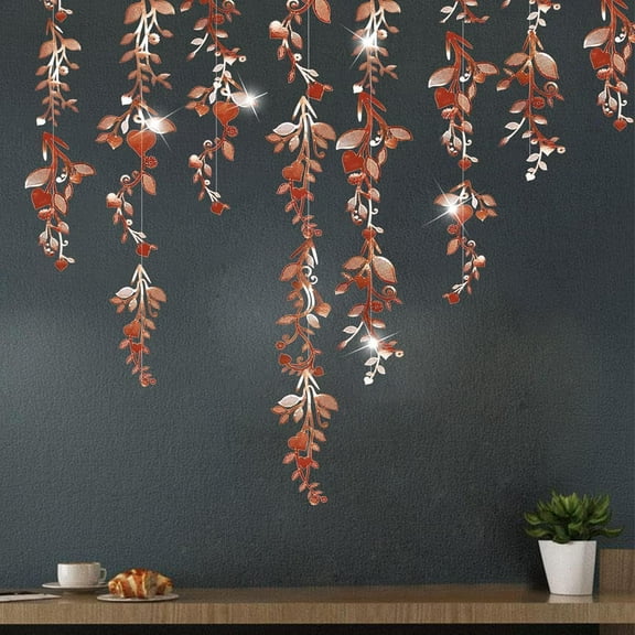 Cheerland Leaf Garlands Vines 24 pcs Rose Gold Decorations Spring Party Hanging Leaves Banner