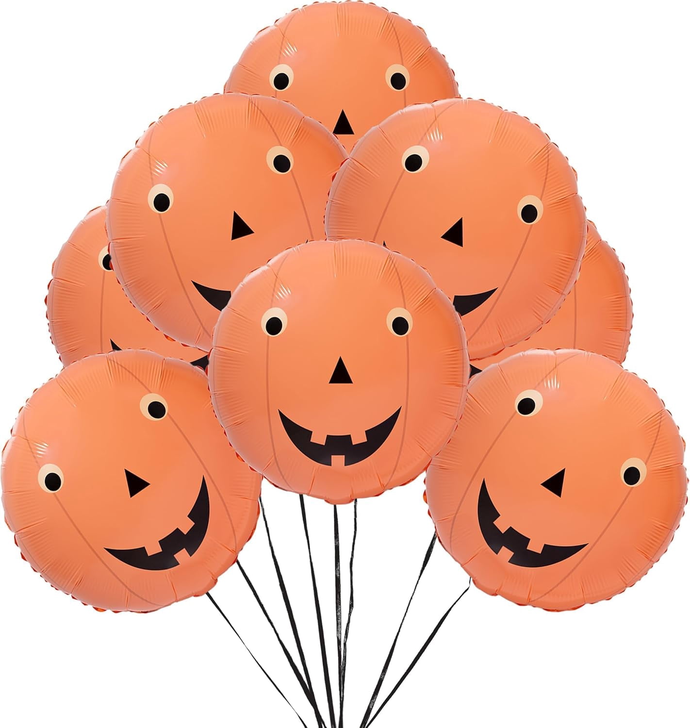 Halloween Luftballons 30 Stück – Orange, Schwarz, Weiß Mit Konfetti, 12 Zoll | Partydekoration Für Geburtstag