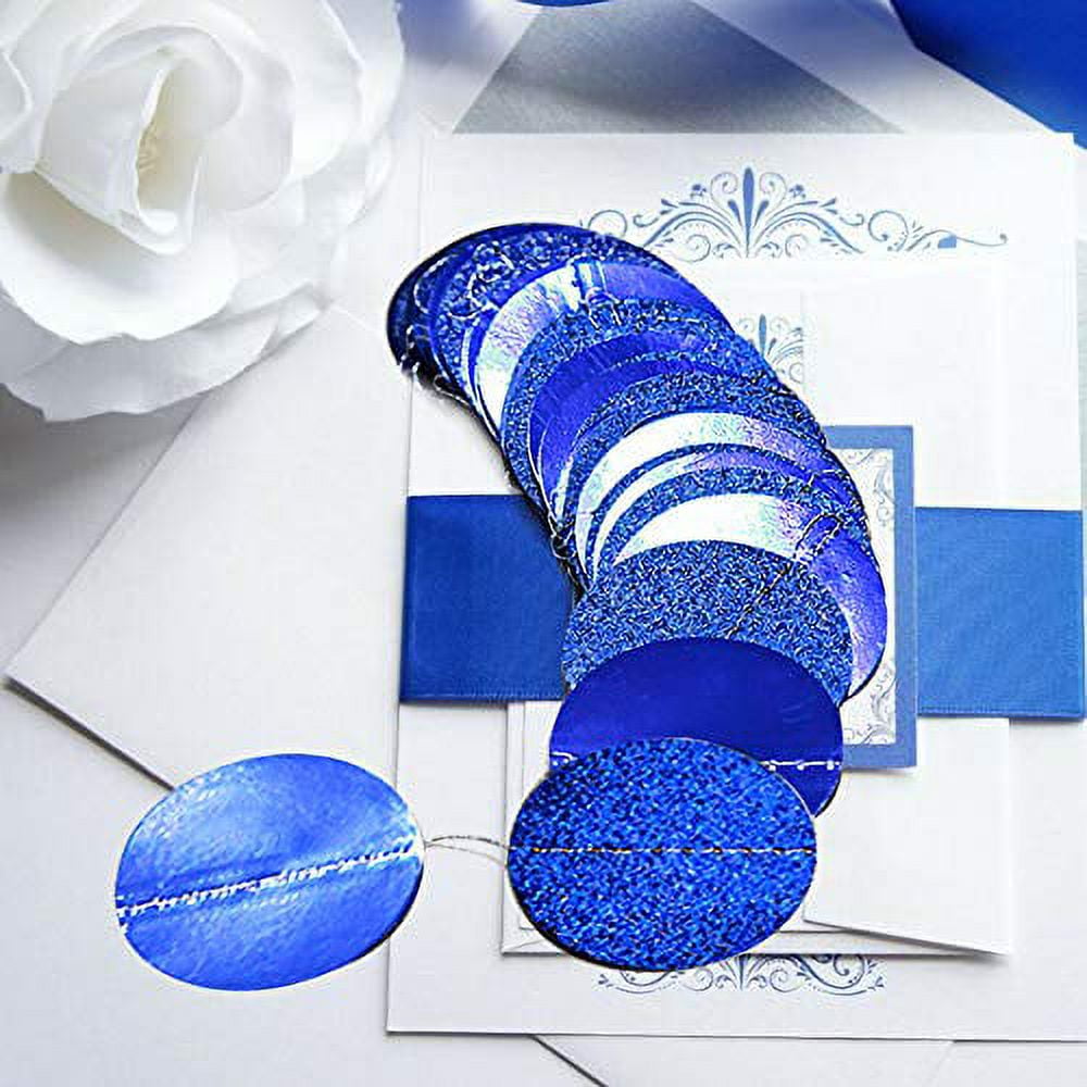 Royal Blue Circle DOT Garland for Wedding Winter Wonderland Hanging  Streamers Backdrop Banner for Birthday Graduation Baby Shower Party  Decoration Supplies - China Wedding Party and Birthday Party price