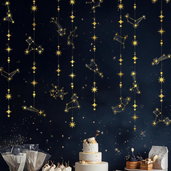 Cheerland Star Party Decorations Zodiac Constellation Garland Celestial Astrology Theme Banner