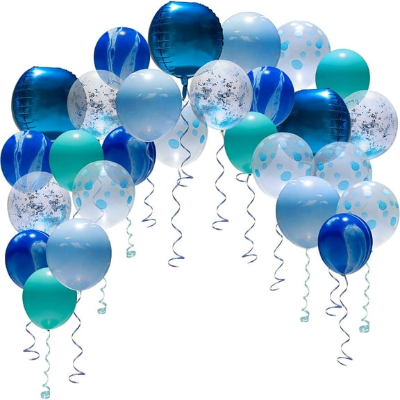 Cheerland Under the Sea Balloon Arch Garland for Blue Birthday, Beach, and Party Decorations