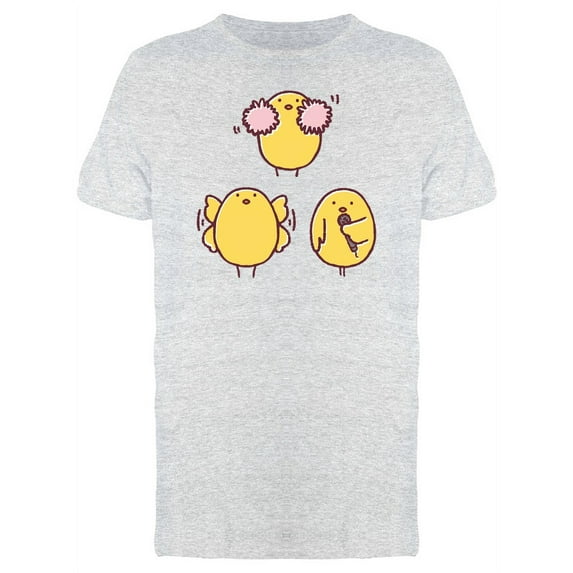 Cheerleader And Singer Chicken T-Shirt Men -Image by Shutterstock, Male Small