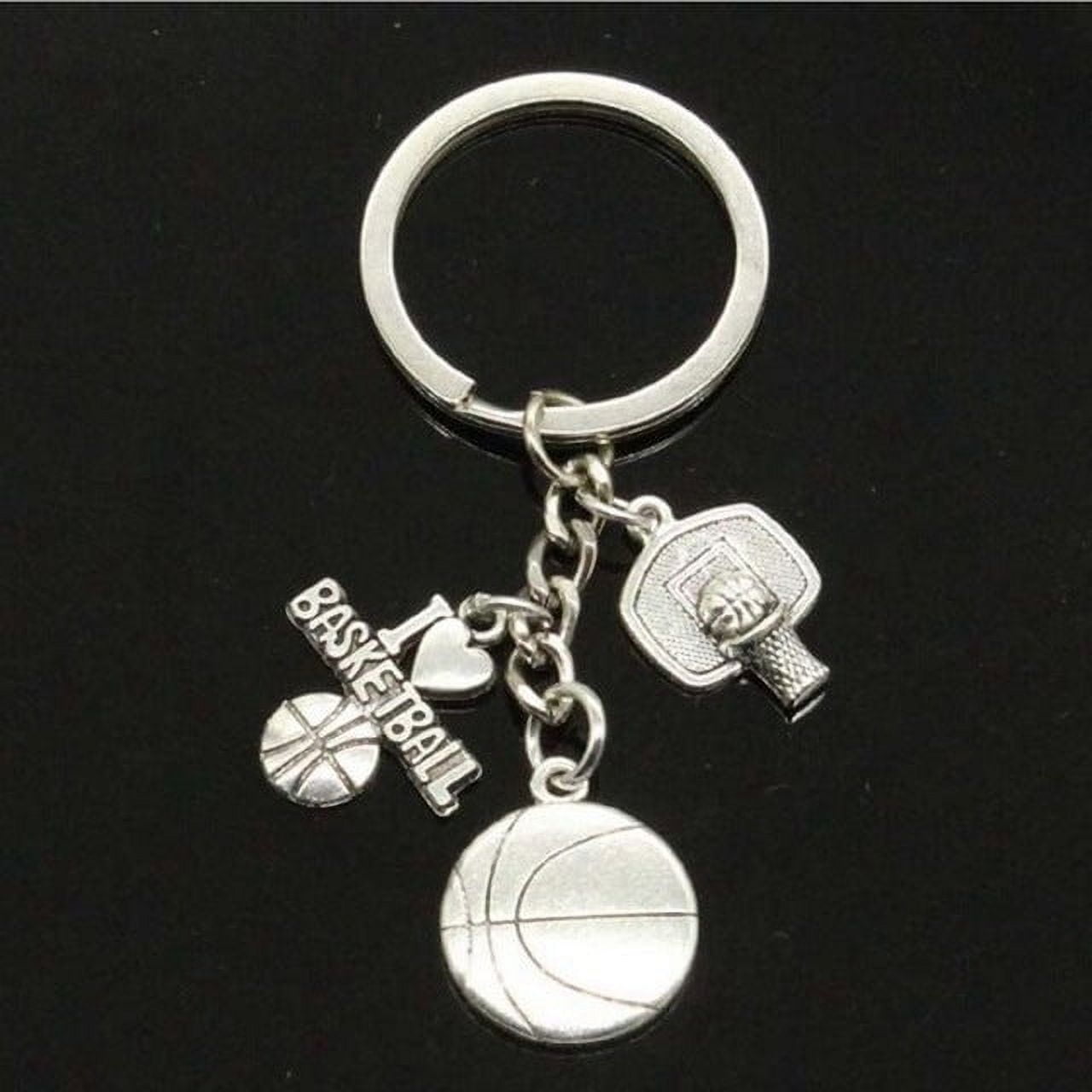 Cheerleader Keychain for Athletes Fitness Enthusiasts Sport Lovers Alloy Durable 30mm Key Ring Cheerleading Enthusiasts