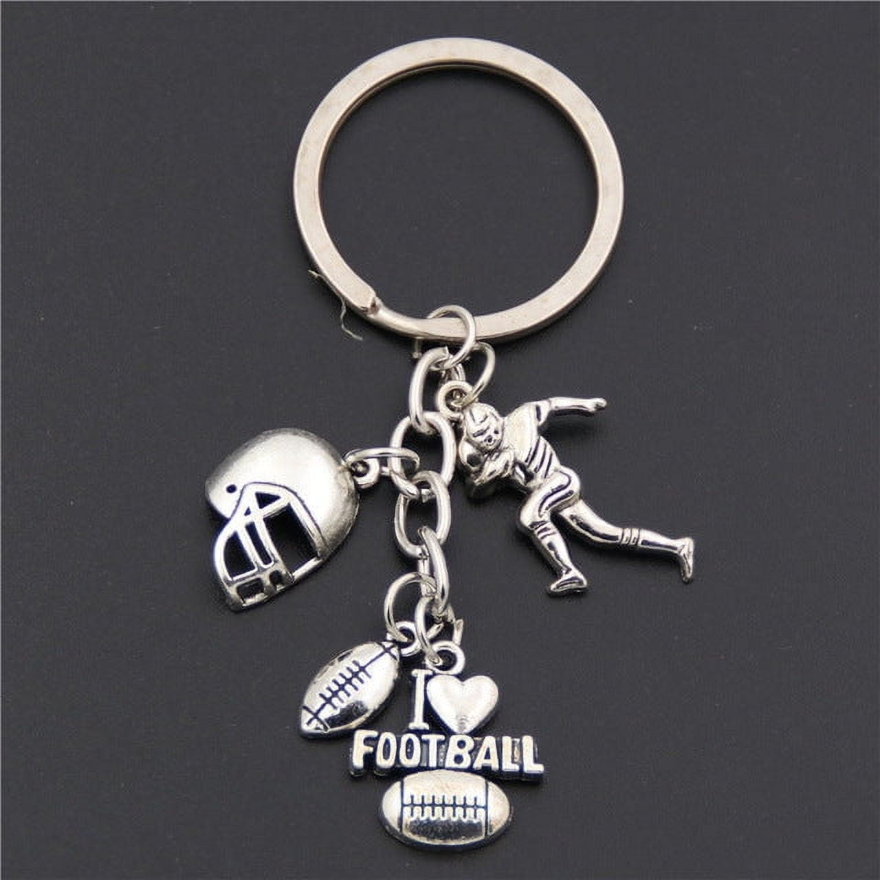 Cheerleader Keychain for Athletes Fitness Enthusiasts Sport Lovers Alloy Durable 30mm Key Ring Cheerleading Enthusiasts
