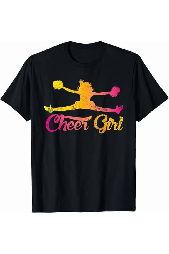 Cheerleader Cheer Girls Women Cheering Colorful Cheerleading Gift Unisex T-Shirt