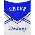 thumbnail image 1 of Cheerleader Cheer Print Personalized Blanket with Name Soft Fleece Throw Blankets for Women Men Birthday Wedding Gift 60X80 inch, 1 of 5