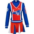 thumbnail image 1 of Cheerleader Cloth Set: Women's Halloween Party Outfit & Stage Performance Uniform, 1 of 7