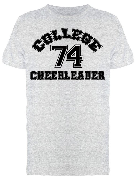 Cheerleader College 74 Lettering Tee Men's -Image by Shutterstock