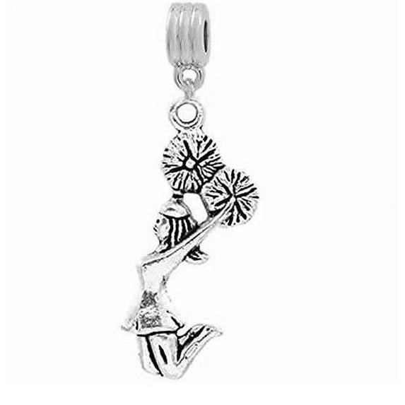 Cheerleader Dangle European Bead