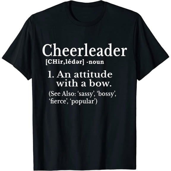 Cheerleader Definition Cheer Flyer Gifts Girls Cheerleaders T-Shirt