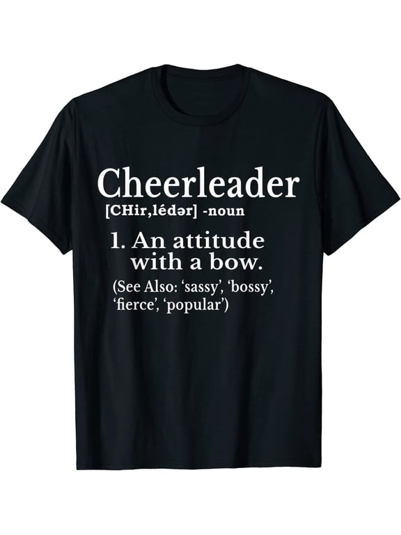 Cheerleader Definition Cheer Flyer Gifts Girls Cheerleaders T-Shirt