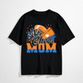 thumbnail image 1 of Cheerleader Football Cheer Mom for Women Orange and Blue T-Shirt, 1 of 7