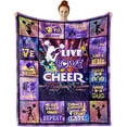 thumbnail image 1 of Cheerleader Gifts, Cheer Blankets for Girls,Cheerleader Gifts for Girls, Cheerleading Gifts, Cheer Gift, Cheer Gifts for Cheerleaders, 1 of 6
