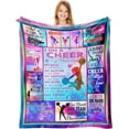 thumbnail image 1 of Cheerleader Gifts for Girls, Cheerleader Gifts Blanket 60"x50", Cheer Gifts for Cheerleaders, Cheerleading Gifts for Girls Teens Kids, Cheerleader Gift Ideas for Birthday Christmas, Throw Blankets, 1 of 6