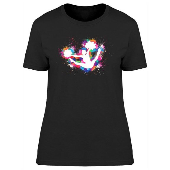 Cheerleader In Action T-Shirt Women -Image by Shutterstock, Female Medium