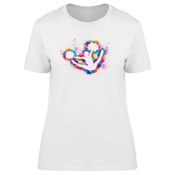 Cheerleader In Action T-Shirt Women -Image by Shutterstock, Female x-Large