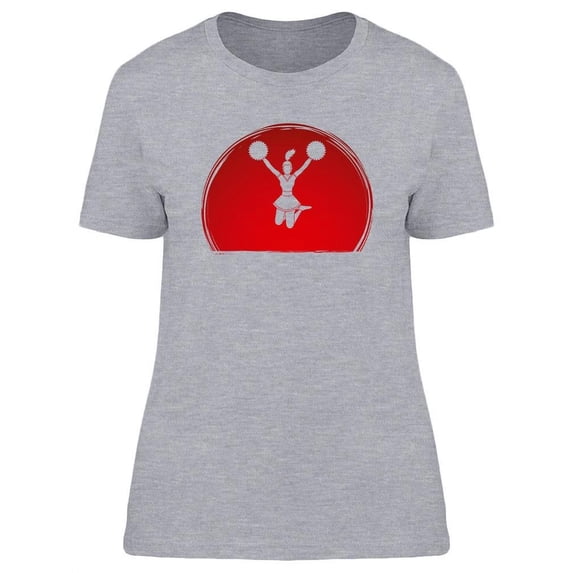 Cheerleader Jumping On Sunset T-Shirt Women -Image by Shutterstock, Female Medium