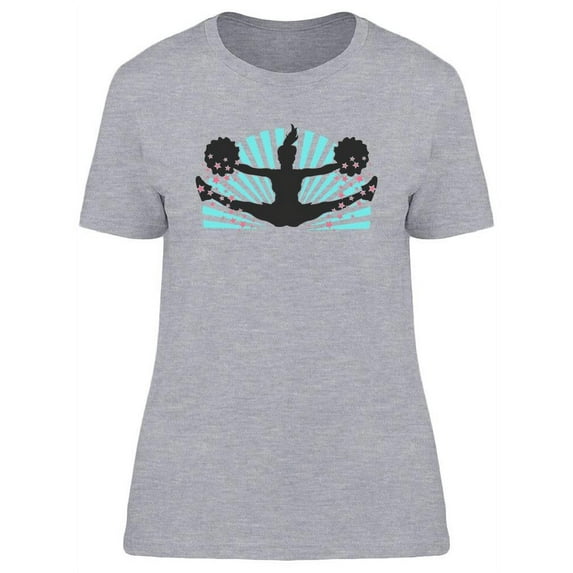 Cheerleader Jumping T-Shirt Women -Image by Shutterstock, Female x-Large