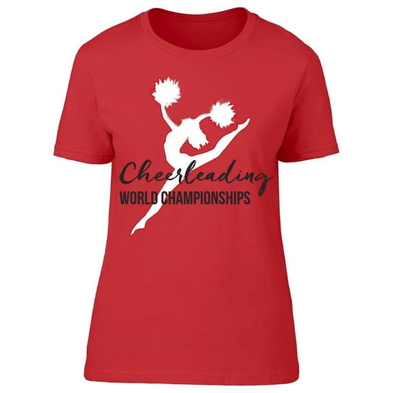 Cheerleader Jumps Into Split T-Shirt Women -Image by Shutterstock, Female Medium