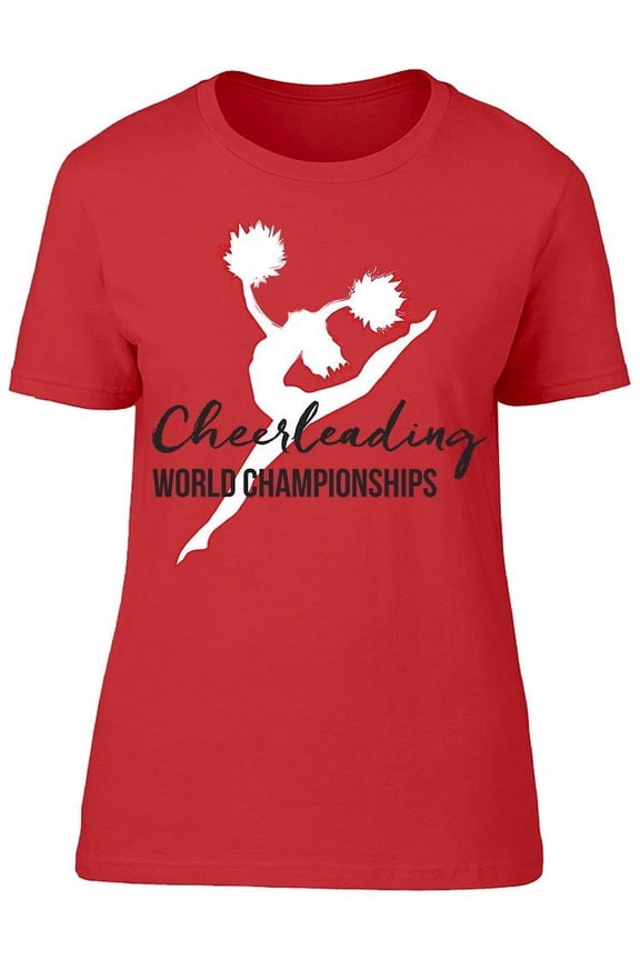 Cheerleader Jumps Into Split T-Shirt Women -Image by Shutterstock, Female x-Large