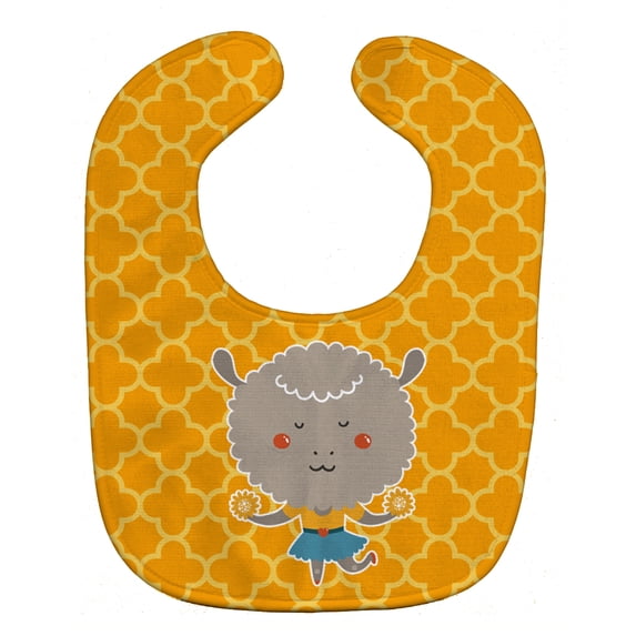 Cheerleader Lamb Sheep Baby Bib
