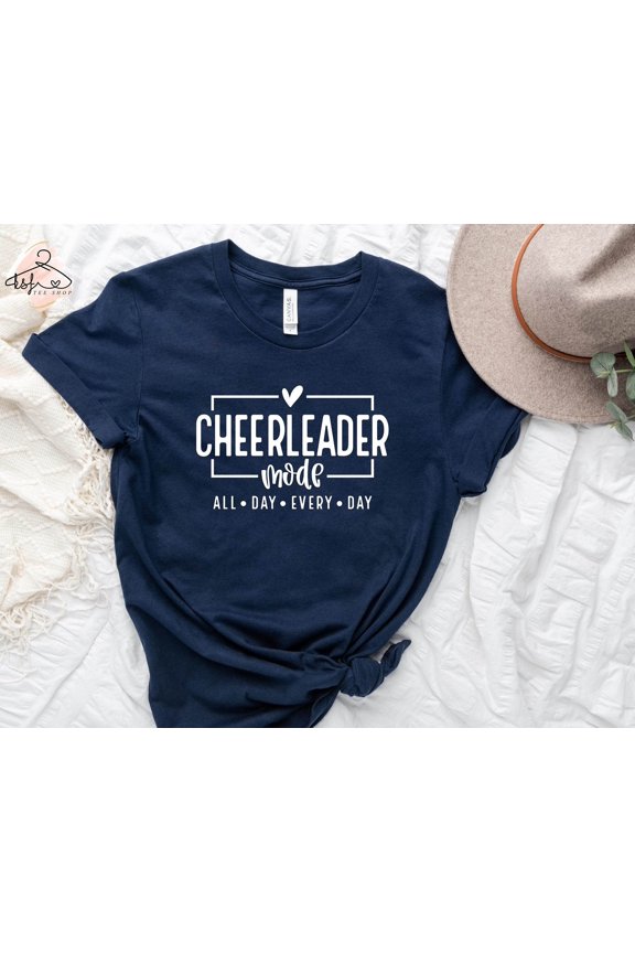 Cheerleader Mode Tee Cheer Squad Shirt
