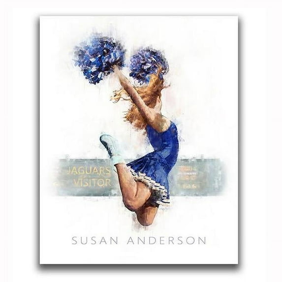 Cheerleader Personalized Print