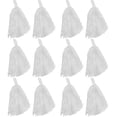 thumbnail image 1 of Cheerleader Pom Poms - 12 Pack (White), 1 of 5