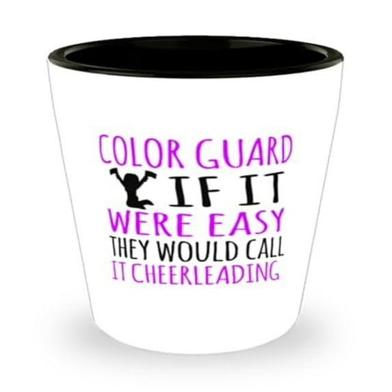 Cheerleader Shot Glass, If It Were Easy They Would Call It Cheerleading, Sports Gift, Mini Glassware, 1.5oz Cup