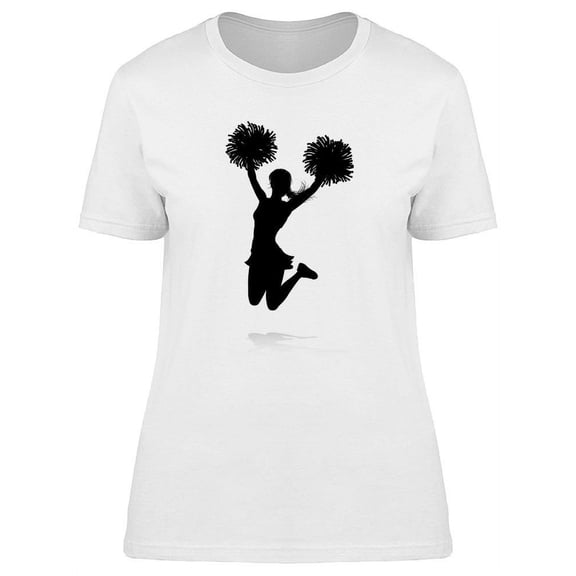 Cheerleader Silhouette T-Shirt Women -Image by Shutterstock, Female Large