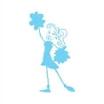 thumbnail image 1 of Cheerleader Vinyl Graphic - Medium - Ice Blue, 1 of 2
