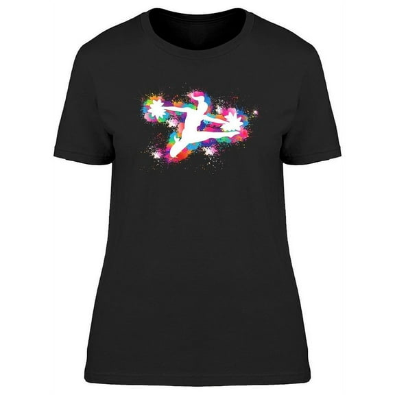 Cheerleader With Pom Poms T-Shirt Women -Image by Shutterstock, Female Medium