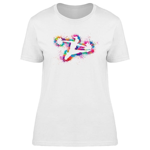 Cheerleader With Pom Poms T-Shirt Women -Image by Shutterstock, Female x-Large