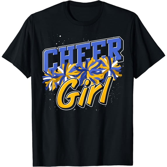 Cheerleader Women Cheer Practice Girls Cheering Cheerleading T-Shirt Black X-Large