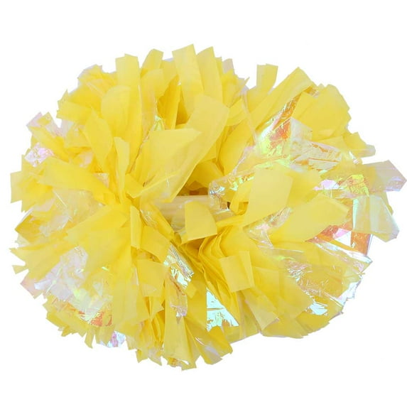 Cheerleadering Pom Poms Pompoms for Dance Party School Sports Competition (7 Colors+Yellow)