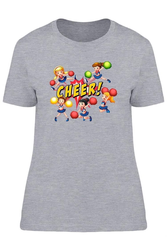 Cheerleaders Cheering T-Shirt Women -Image by Shutterstock, Female Large