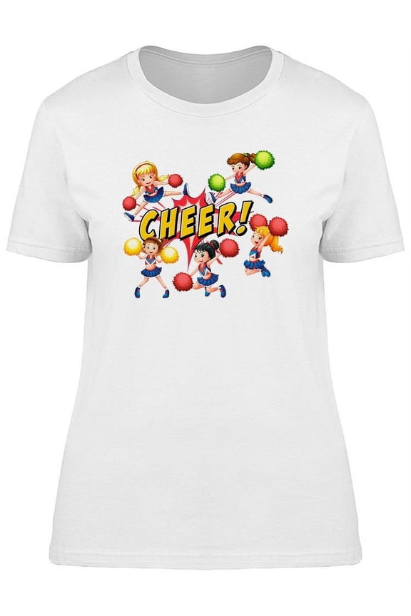 Cheerleaders Cheering T-Shirt Women -Image by Shutterstock, Female Medium
