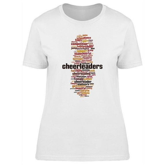 Cheerleaders Collage T-Shirt Women -Image by Shutterstock, Female XX-Large