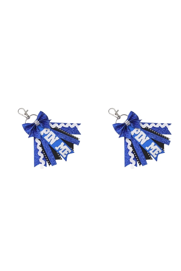 Creative Personalizeds Glitters Cheer Ribbon Bows Keychains Colored Cheer Keychains Pendant Backpacks Decoration Accessories