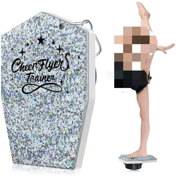 Cheerleading Balance Trainer, Stunt Training Stand, Cheer Flyer Stand Balance and Flexibility Trainer for Flexibility Core Strength Training, Portable Cheer Stunt Stand, Cheer Equipment for Flyers