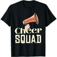 thumbnail image 1 of Cheerleading Cheer Squad T-Shirt Black 4X-Large, 1 of 3