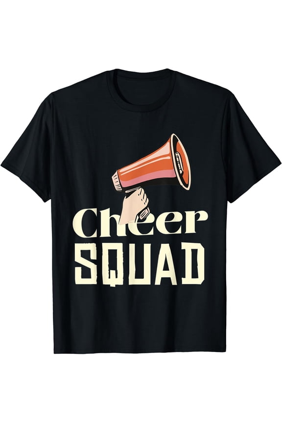 Cheerleading Cheer Squad T-Shirt Black X-Large