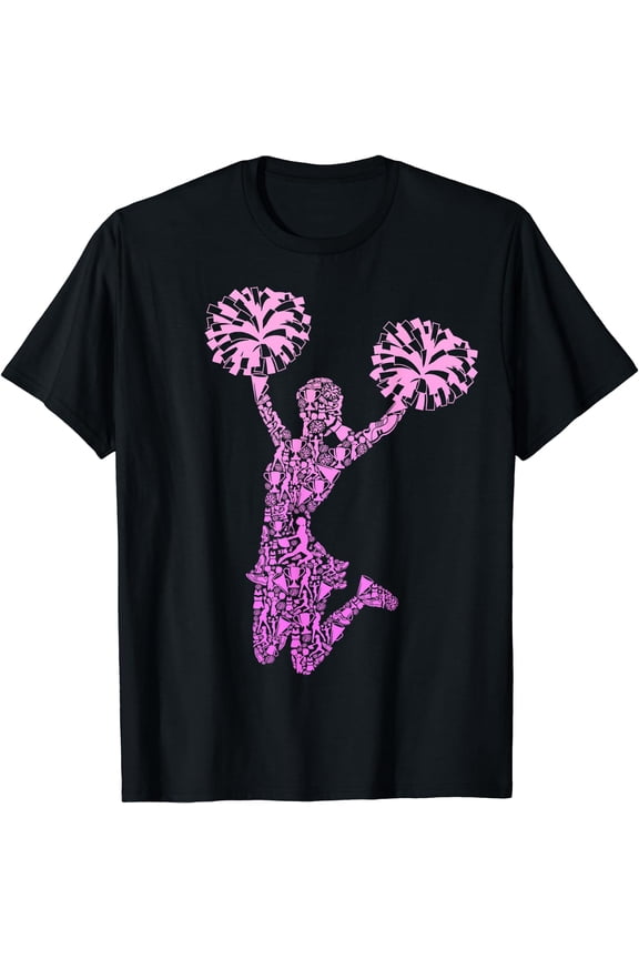 Cheerleading Cheerleader Cheer Girl Youth Team Squad T-Shirt Black 3X-Large